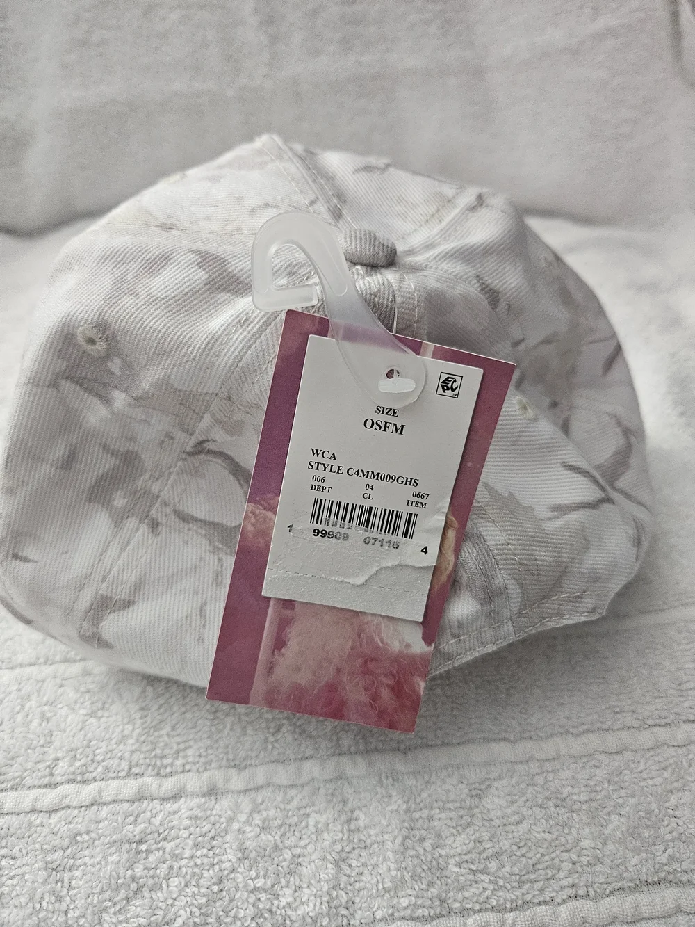Megan Moroney Target Cloud 9 White Camo Pink Graphic Baseball Hat Womens NWT